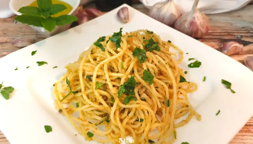 Spaghetti aglio olio Kwestia Smaku - prosty przepis na smakowite danie